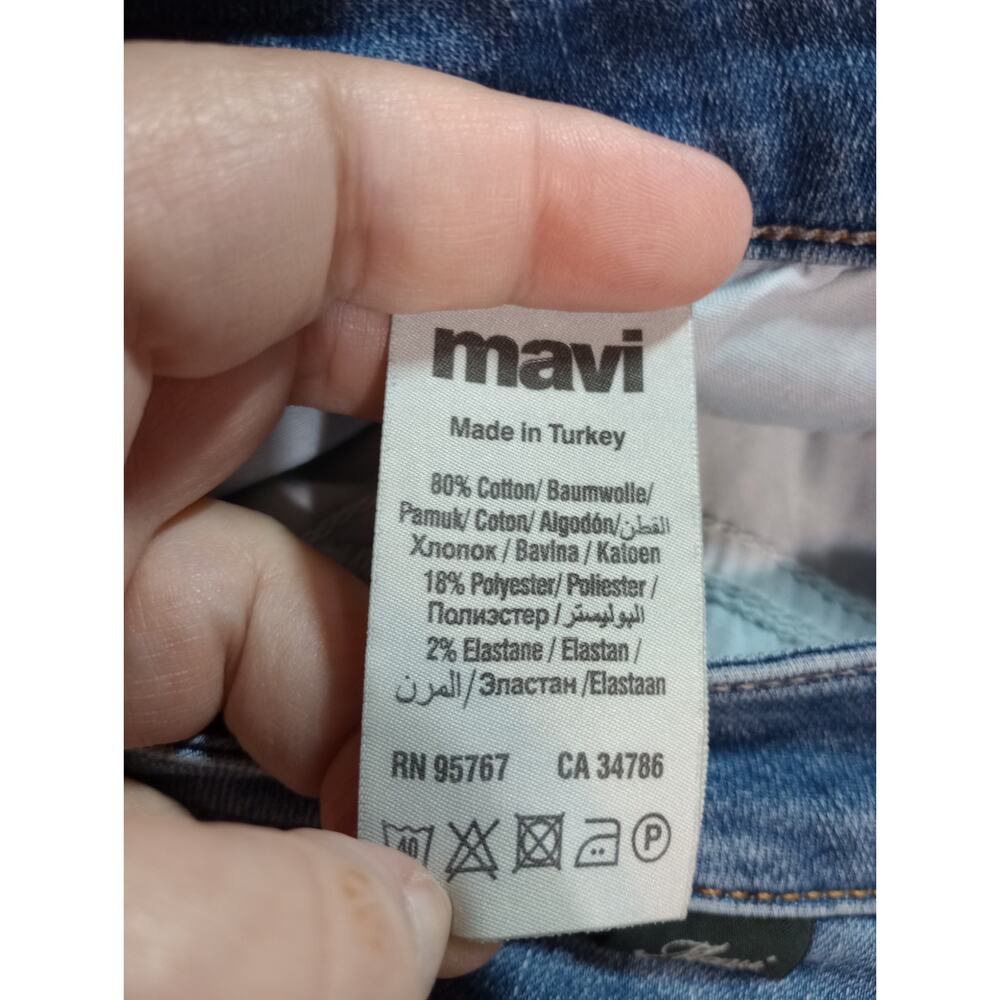 Mavi‎ Jeans Ladies 2 Straight Leg Light Wash - Picture 5 of 6